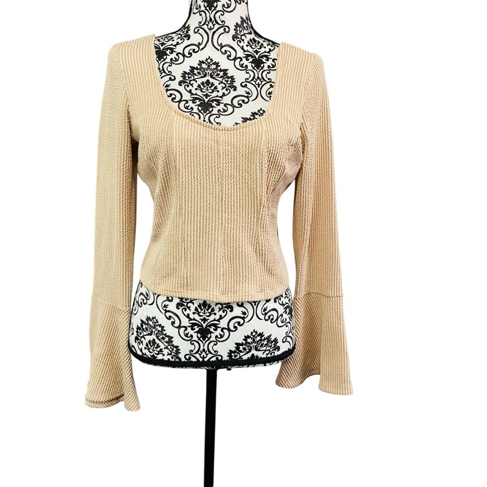 Altar'd State Women’s Bohemian Textured Knit Top Sz-XLarge